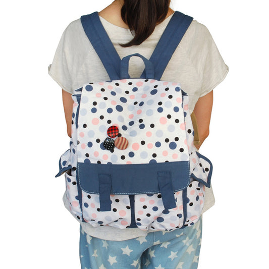 Date with Sun Fabric Art School Daypack - BagNook