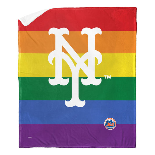 PRIDE SERIES - METS - Silk Touch Sherpa Throw Blanket - BagNook