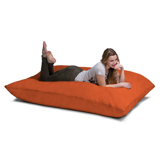 Jaxx 5.5 ft Pillow Saxx Bean Bag Pillow, Mandarin - BagNook