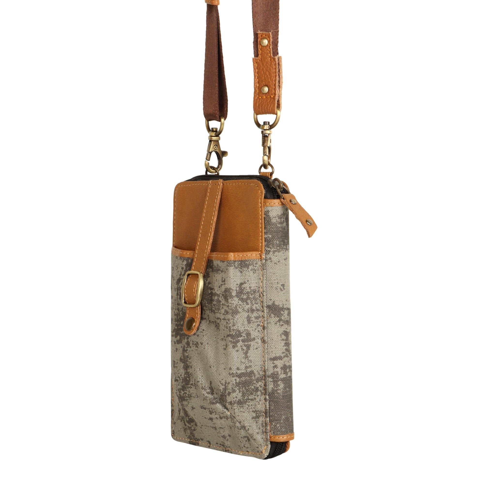 Vaan & Co. | Prism Cellphone Crossbody - Carbon Grey - BagNook