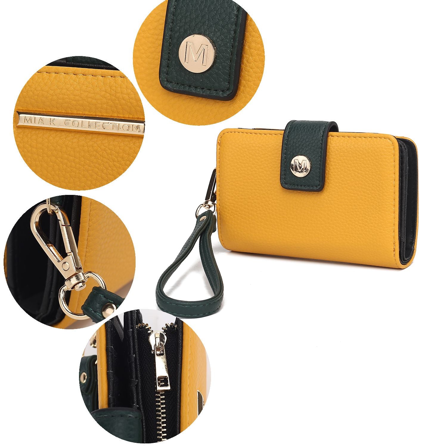 (yellow)Shira Wristlet by Mia K - BagNook