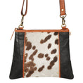 Load image into Gallery viewer, Noa Angled Crossbody Bag - Hairon - Upcycled Leather - BagNook
