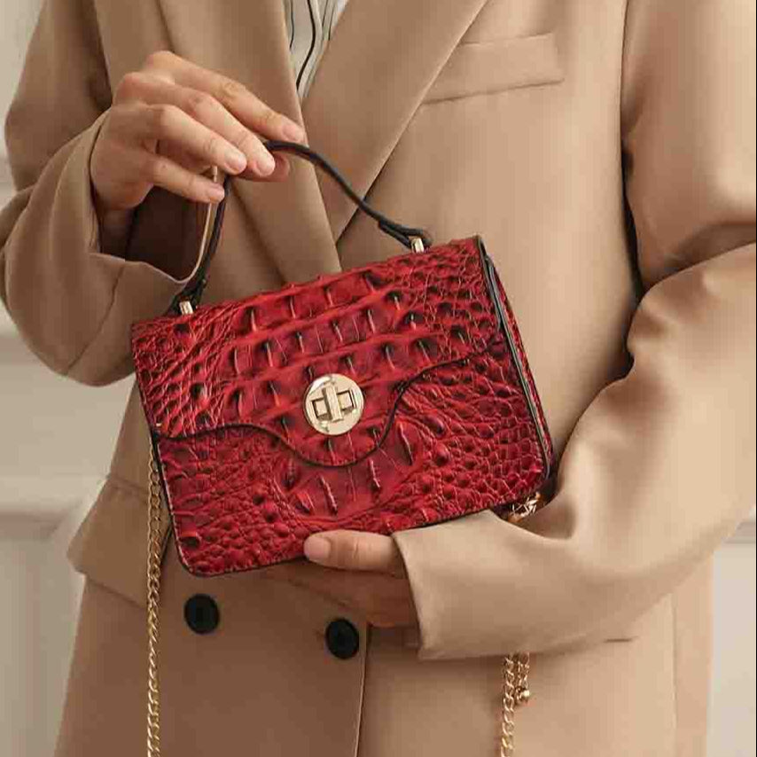 (red)Mae Mini Crossbody Handbag by Mia K - BagNook
