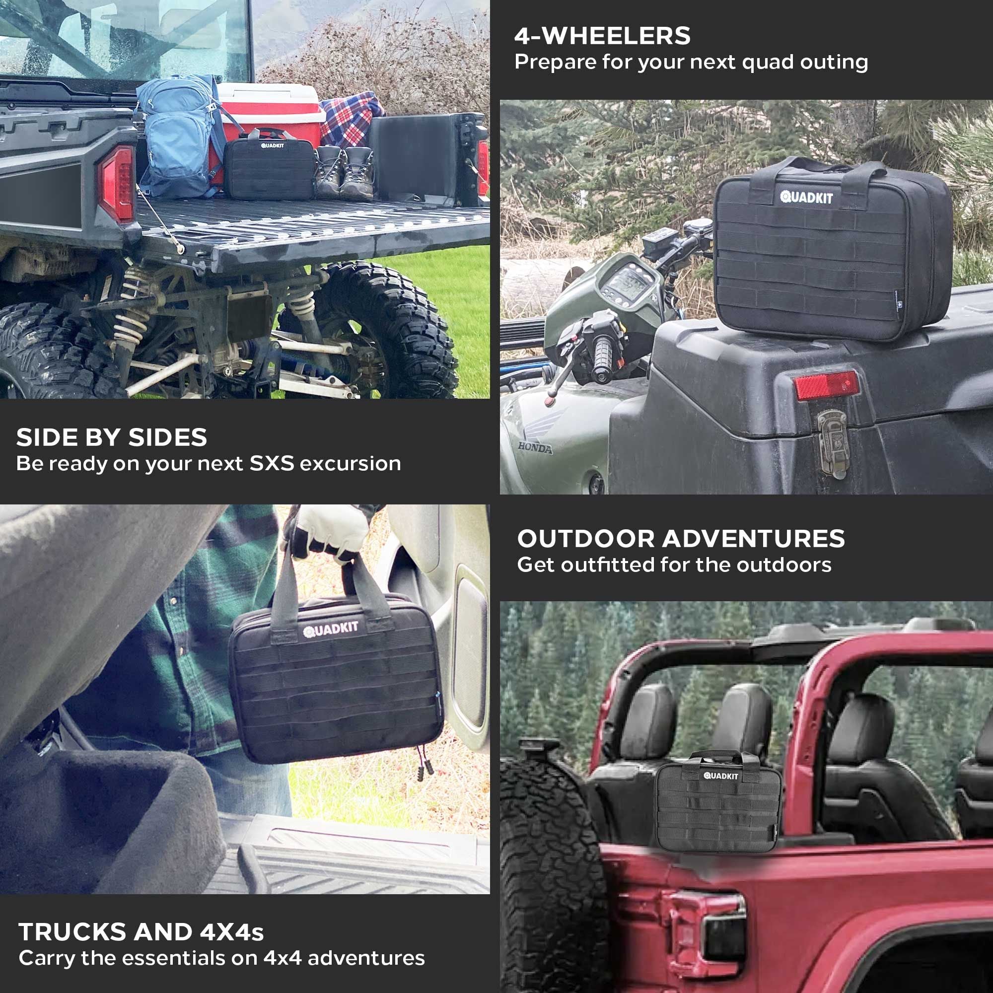 QUADKIT ATV Emergency Kit (106 Essential Items) for ATV, OFF ROAD - BagNook