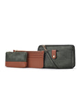Load image into Gallery viewer, (olive)Muriel Crossbody w/Card Holder & Small Pouch by Mia k - BagNook
