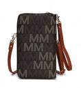 Load image into Gallery viewer, (brown)Cossetta Two-in-One Cell Phone Crossbody Wristlet by Mia k - BagNook
