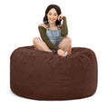 Load image into Gallery viewer, Jaxx Saxx 4 Foot Round Bean Bag, Chocolate - BagNook

