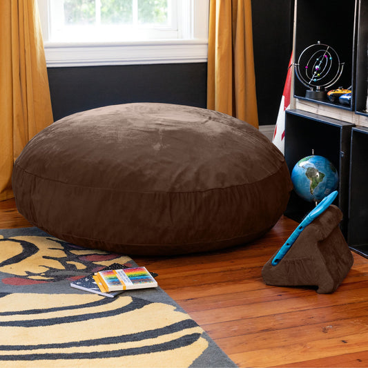 Jaxx 4 ft Cocoon Kids Bean Bag, Chocolate - BagNook
