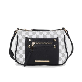 (black)Essie Circular Print Crossbody Bag by Mia K - BagNook