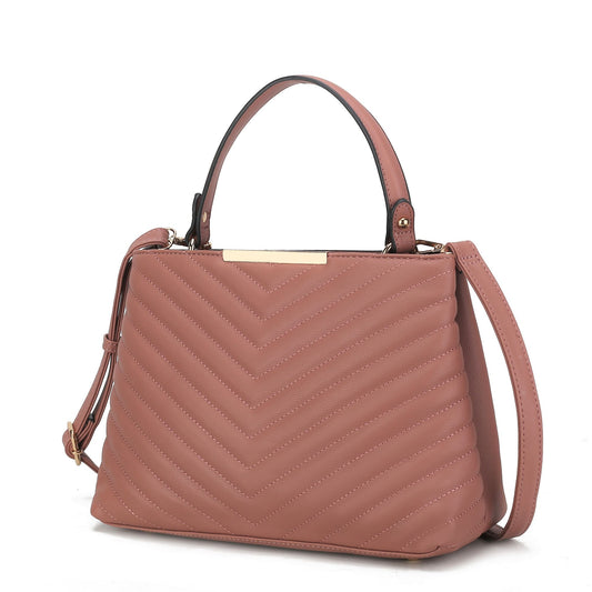 Dakota Vegan Leather Satchel by Mia k - BagNook