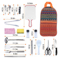 Load image into Gallery viewer, 19Pcs Camping & Picnicking Cooking Utensil Kit with Storage Bag - BagNook
