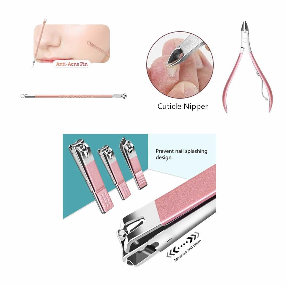 18 In 1 Lovely Lady DIY Manicure Pedicure Tool Set - BagNook