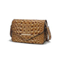 Load image into Gallery viewer, (taupe)Vanta Croc-Embossed Saddle by Mia K - BagNook
