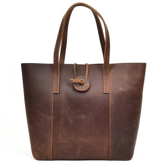 The Taavi Tote | Handcrafted Leather Tote Bag - BagNook