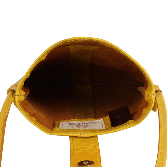 Jennie Small Crossbody w/slim strap - Canary Yellow - BagNook