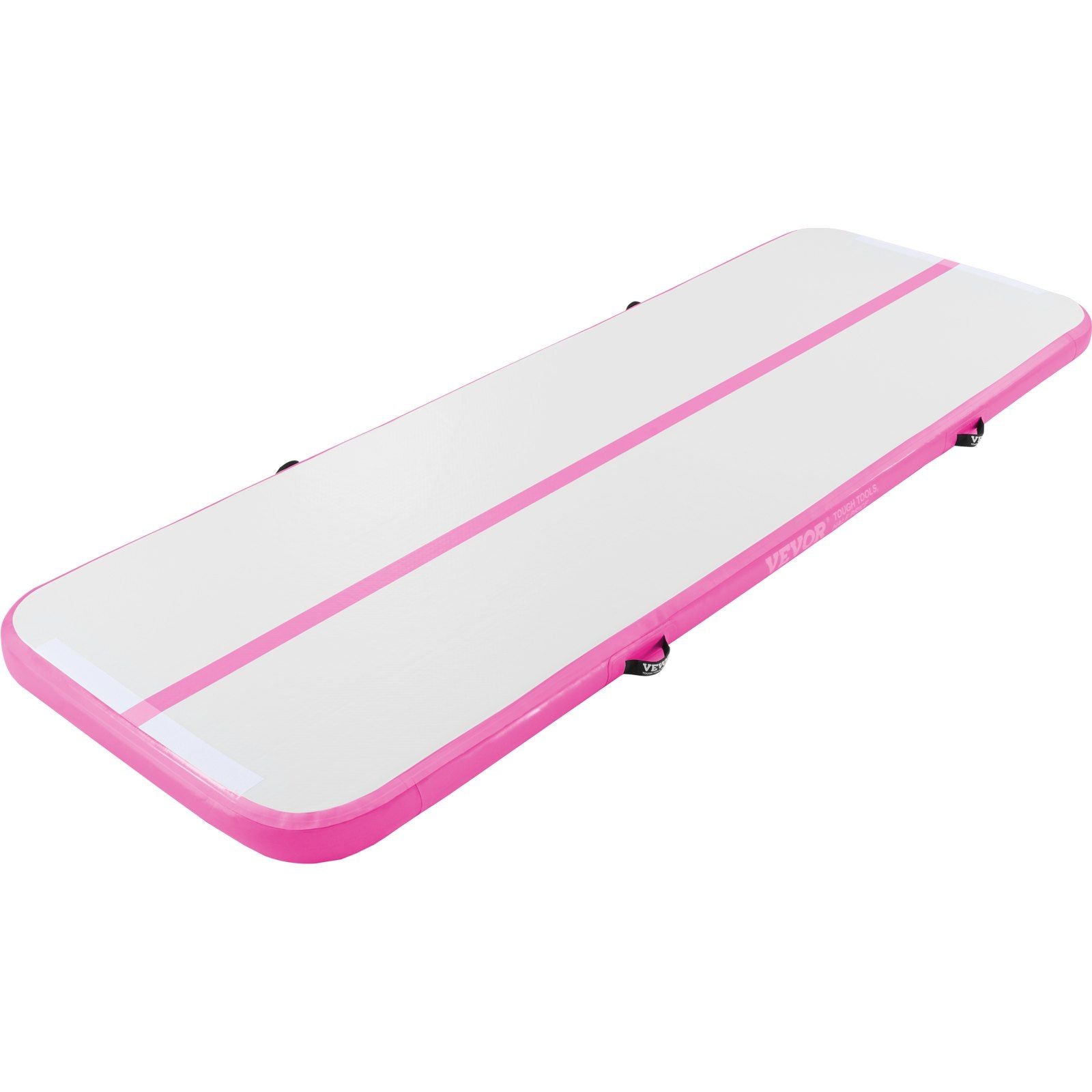 BUNDLE - VEVOR Inflatable Gymnastics 10ft Air Mat & Air Barrel Set, 2 PCS - Pink - BagNook