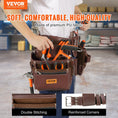 Load image into Gallery viewer, Adjustable Tool Belt, Brown - Cushioned for Comfort & Easily Customizable - BagNook
