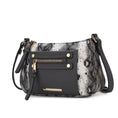 Load image into Gallery viewer, (charcoal)Essie Snake embossed Crossbody by Mia K - BagNook
