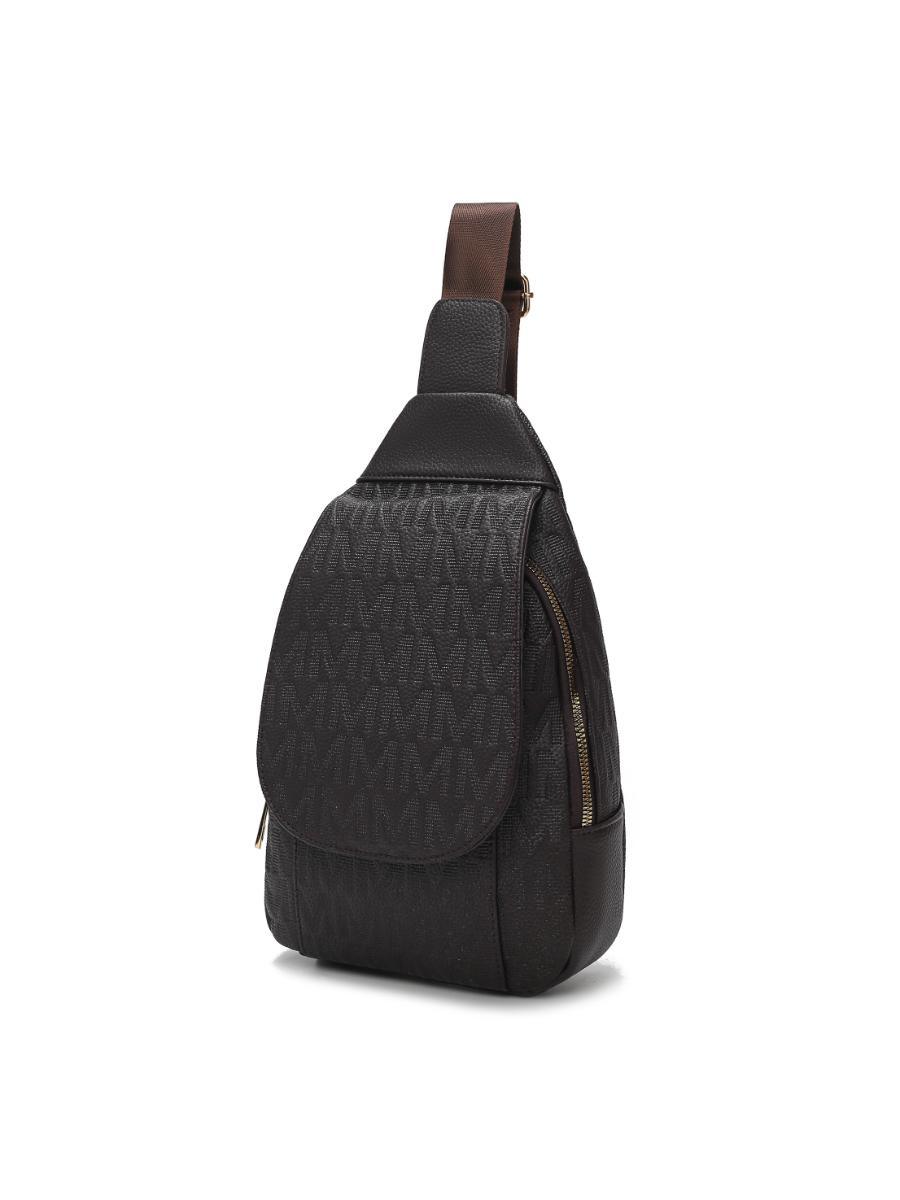 (chocolate)Cleisy M Embossed Women Sling Bag by MKF - BagNook