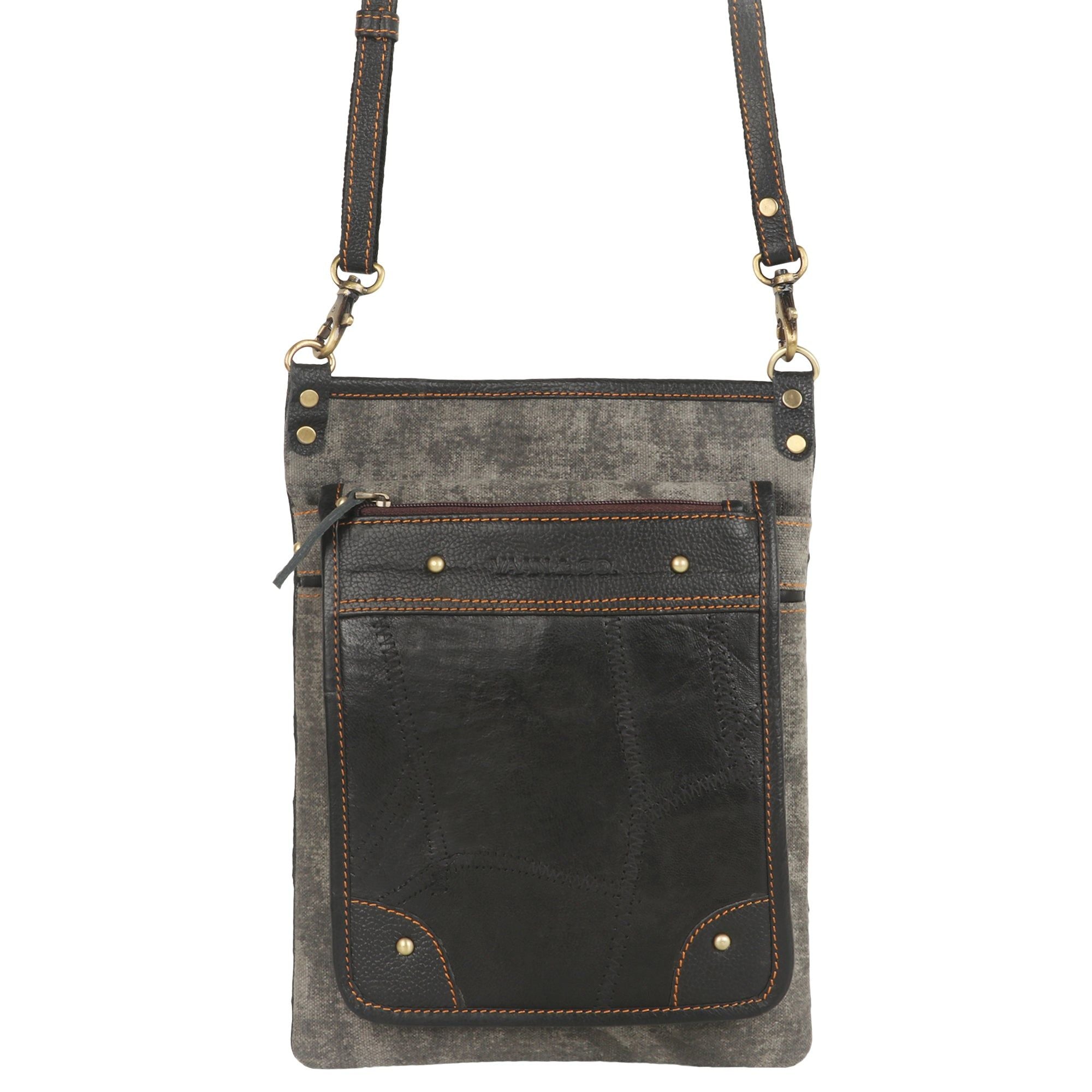Vela Grey Clutch/Crossbody - Upcycled - BagNook