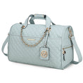 Load image into Gallery viewer, (seafoam)Lexie Vegan Leather Women Duffle by Mia K - BagNook
