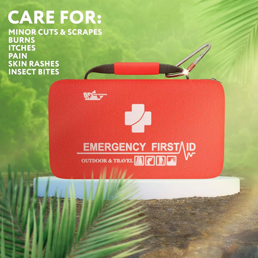 First Aid Kit, Small for Auto-Home, 121 Pieces - BagNook