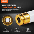 Load image into Gallery viewer, VEVOR Lug Nut Impact Socket Set 1/2 Metric and SAE 6pt Deep Socket - BagNook
