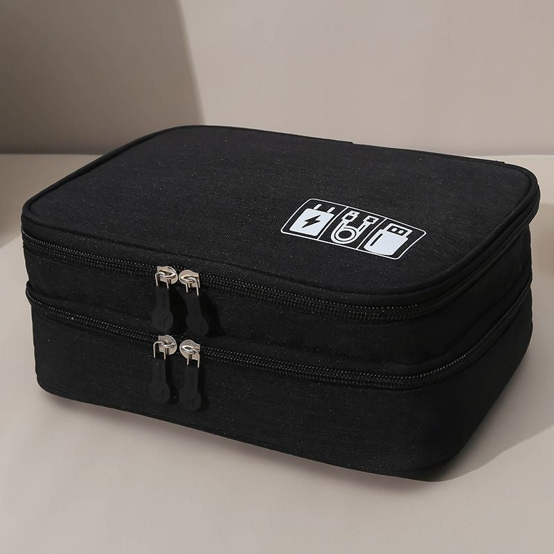 (black)Waterproof Multi-Functional Digital Cable Storage Case - BagNook