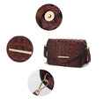 Load image into Gallery viewer, (brown)Vanta Croc-Embossed Saddle by Mia K - BagNook
