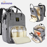 (gray)Sunveno Diaper Bag Backpack - BagNook