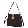 Load image into Gallery viewer, (brown)Ezra Snake Embossed Shoulder Handbag by Mia K - BagNook
