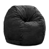 Jaxx Saxx 4 Foot Round Bean Bag, Black - BagNook