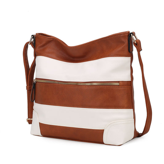 (brown)Leighton Shoulder Crossover by Mia k - BagNook