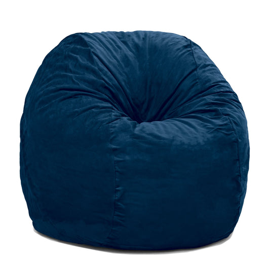 Jaxx Saxx 4 Foot Round Bean Bag, Navy - BagNook