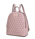 Load image into Gallery viewer, (blush)Sloane Vegan Leather Multi-Compartment Backpack by Mia K - BagNook
