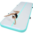 Load image into Gallery viewer, VEVOR Gymnastics Inflatable Air Mat, 4" Thick, 10ft Mint Green - BagNook
