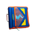 Load image into Gallery viewer, The Fliptop Monster - 2 Inch Zipper binder w/ organization cover - Navy - BagNook
