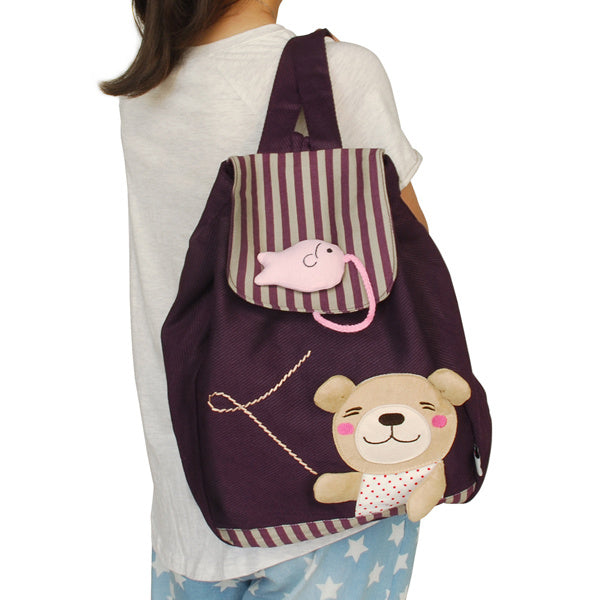 Happy School Day Fabric Art School Daypack - BagNook