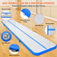 Load image into Gallery viewer, VEVOR Gymnastics Inflatable Air Mat, 4" Thick, 16ft Blue - BagNook
