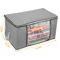 Load image into Gallery viewer, (grey)2pc Storage Bag Organizers w/Window - BagNook
