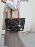 Load image into Gallery viewer, (brown)Lady II M Signature Tote & Wallet Set by Mia k - BagNook
