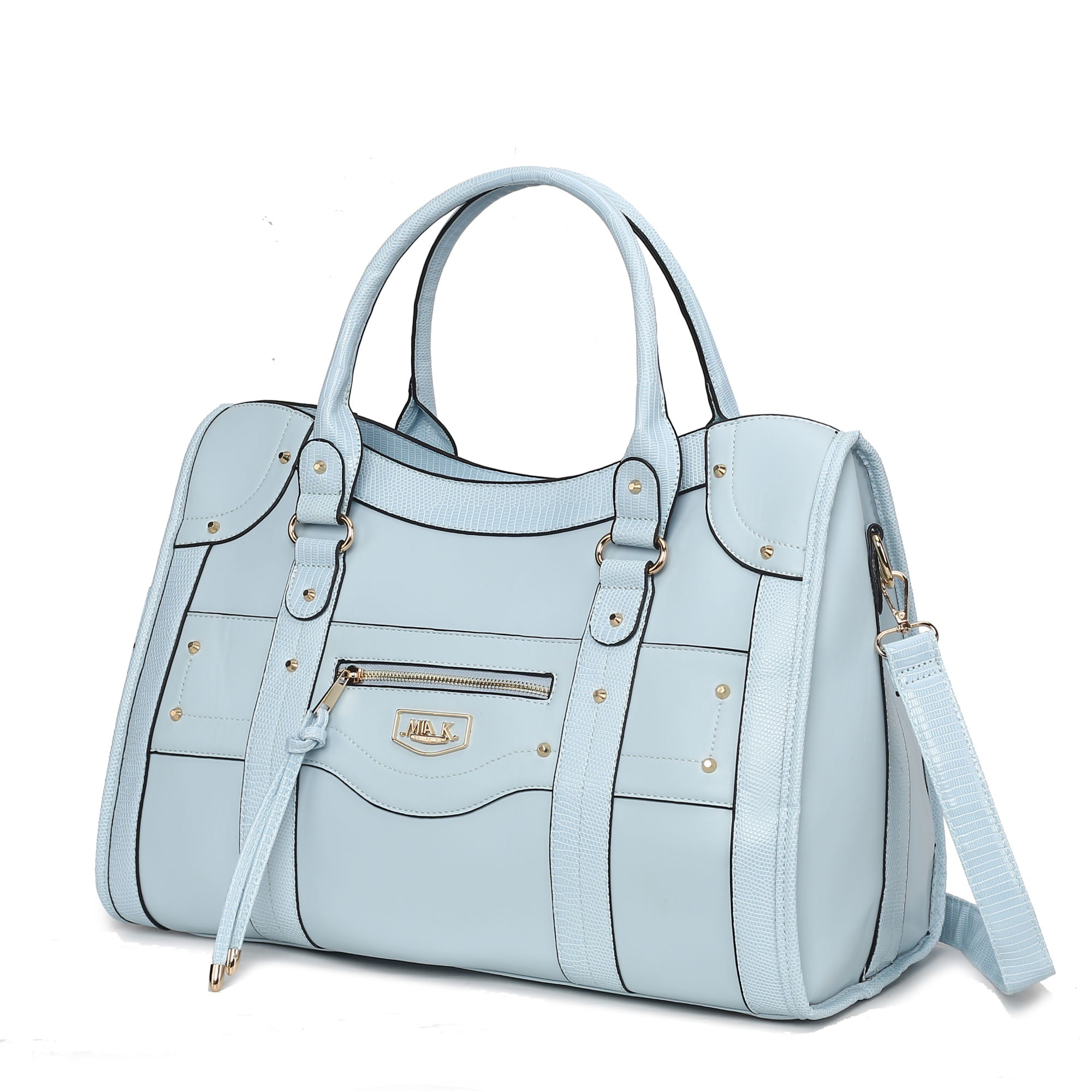 (lt blue)Patricia Duffel Handbag Women by Mia K - BagNook