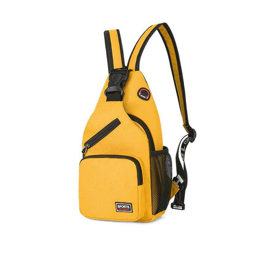 (yellow)Canvas Color Pop Shoulder / Sling / Crossbody Bag - BagNook
