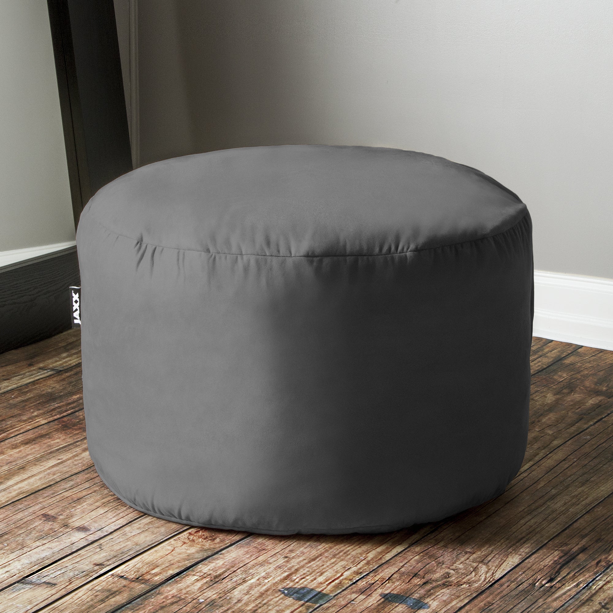 Jaxx Saxx 3 ft Round Bean Bag - Charcoal - BagNook