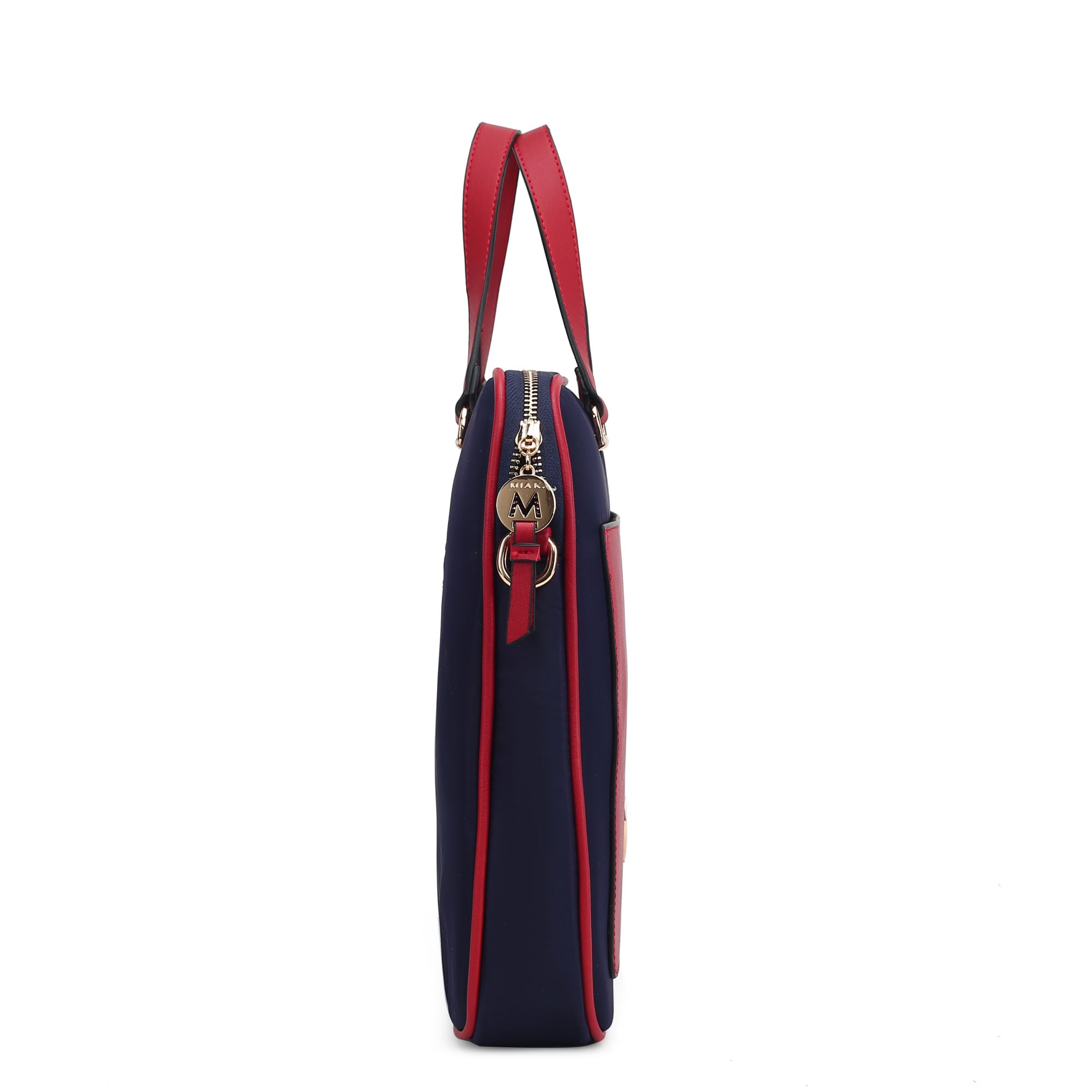 (wine)Nina Women's Vegan Leather Laptop Case by Mia K - BagNook