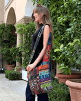 Load image into Gallery viewer, Kathmandu Collection | Tribal Stripe Patchwork Crossbody/Hobo Bag - BagNook

