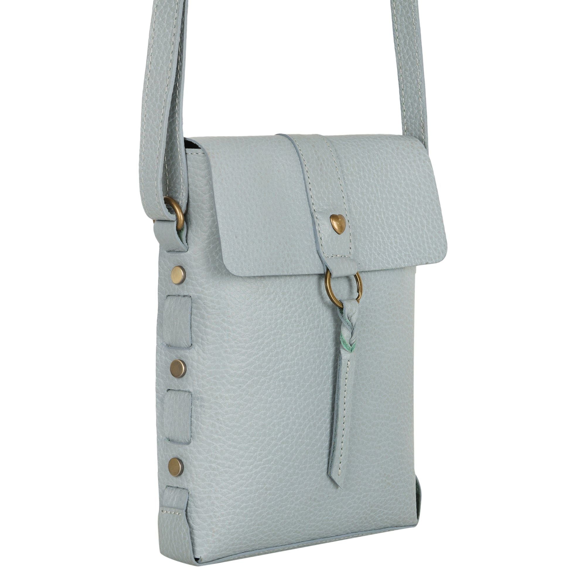 Jane Long Crossbody w/Top Flap & Tassel - Cool Grey - BagNook