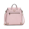Load image into Gallery viewer, (pink)Elke Vegan Leather Backpack by Mia K - BagNook
