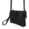 Load image into Gallery viewer, Mel Black Leather Convertible Crossbody - BagNook
