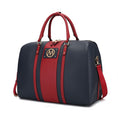 Load image into Gallery viewer, (navy)Melissa Women's Vegan Leather Duffel by Mia K - BagNook
